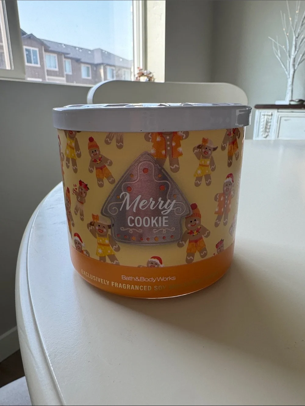 Bath & Body Works Merry Cookie 3-Wick Candle - Christmas in July Edition